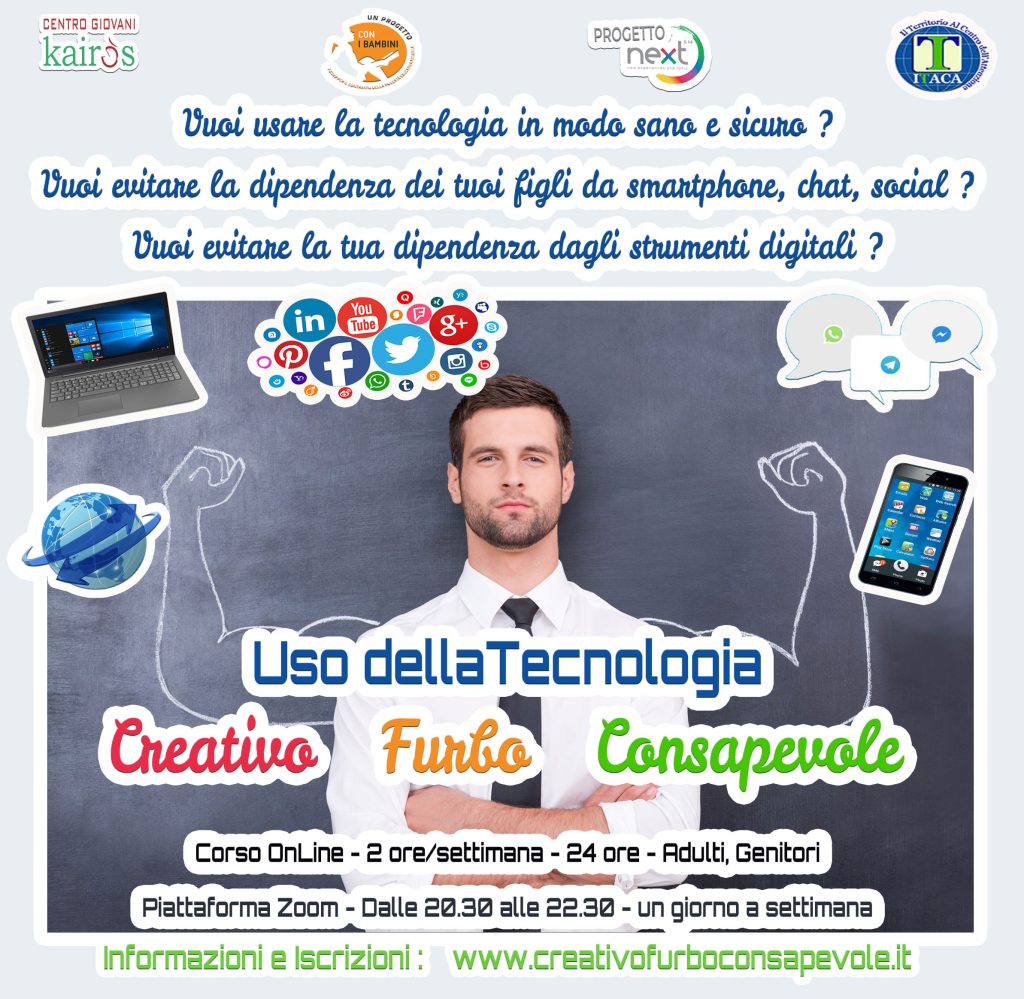 cfc-uso-tecnologia-creativo-furbo-consapevole-corso-genitori-adulti-loghi-uso-consapevole