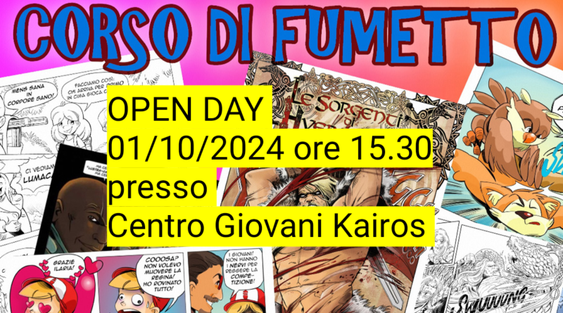 Scuola Fumetto OPEN DAY – Martedì 01/10/2024 ore 15.30
